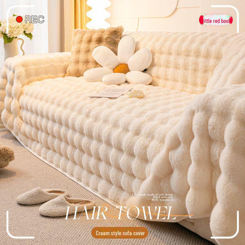 Мягкий нескользящий чехол для дивана, полное покрытие, утолщенный для зимы, универсальный для всех сезонов