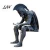 Living Room Table Decor Sitting Roman Centurion Statue, Shelf Sitter Soldier Figurine, Unique Personalized Gifts Ancient Armored Warrior Ornament for