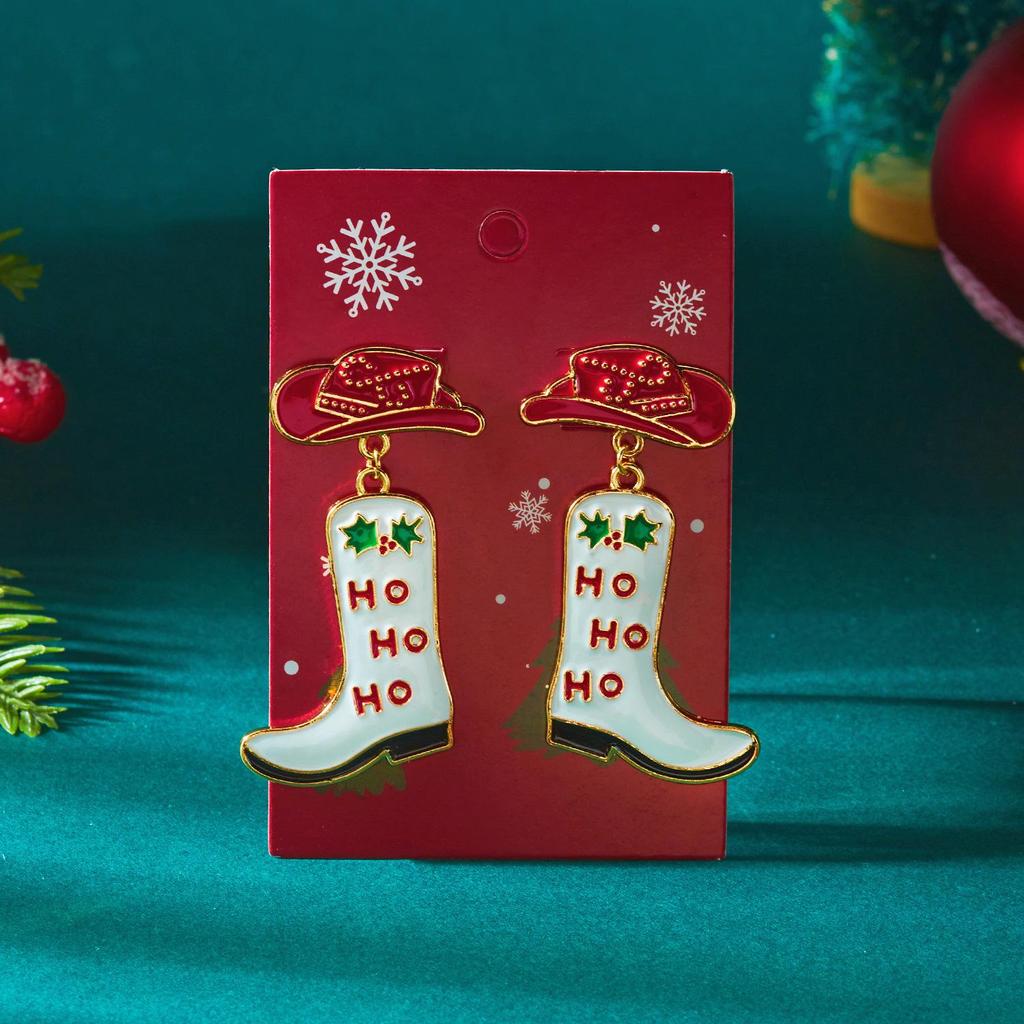 Cross-border Christmas Cartoon Earrings: Cute Snowflake, Snowman, and Cookie Designs for Women