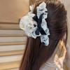 Cloth Lace Flower Hair Clip Pearl Lace Wedding Hair Clip Retro Flower Hair Rope  Wedding Bridal