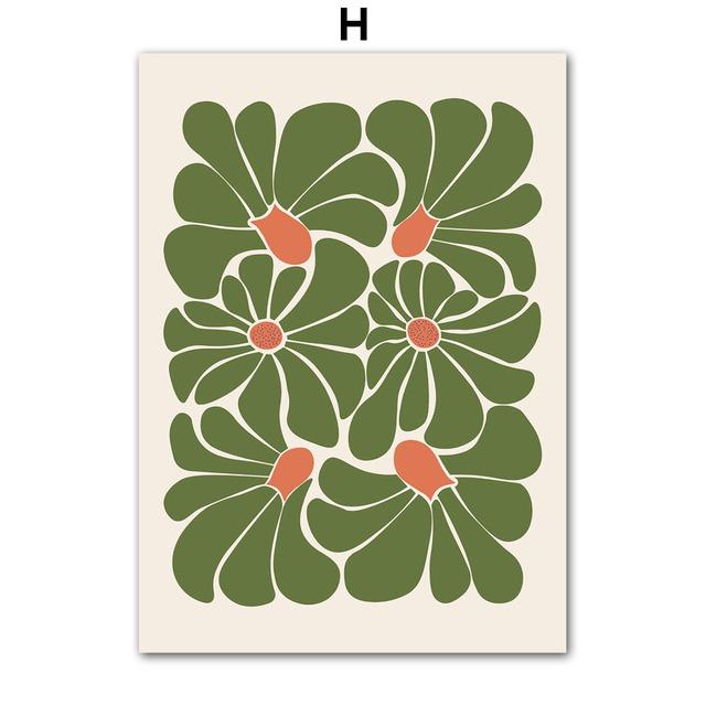 Роза неправильной цветовой гаммы, геометрические фигуры, настенные художественные постеры, принты, скандинавская картина на холсте, абстрактные картины, декор для гостиной