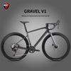 GRAVEL-V1 Carbon Road Bike: 12-Speed, Hydraulic Disc Brakes, 40C Tires