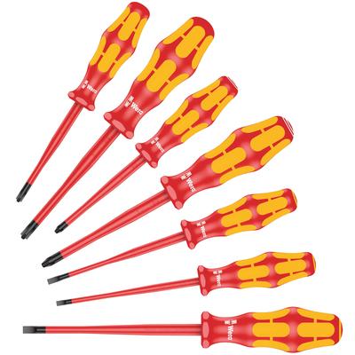 WERA Kraftform Plus Рукоятка Тонкий Изолированный Набор Отверток 7 Предметов (135961)