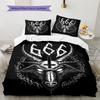 Baphomet Pattern Bedding,Quilt Set Quilt Cover Pillowcase Home Birthday Gift (1 * duvet cover + 2 * pillowcase, without core)