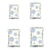 4PCS Blue Floral Pattern Vacuum Compression Bag Space Saving Quilt Organizer Vacuum Bags  Clothes