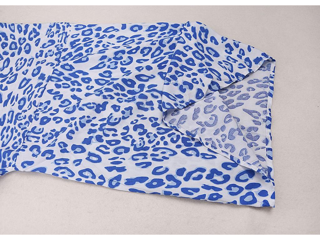 Длинный кардиган с леопардовым принтом: Свободная пляжная солнцезащитная накидка и купальник для женщин