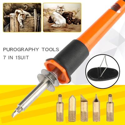 Набор для выжигания по дереву, ручка для выжигания 30 Вт с безопасной подставкой, ручка для выжигания по дереву, выжигание, резьба по дереву