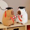 Capybara Stuffed Graduation Toy Commemorative Plush Doll Gift For Exams Students