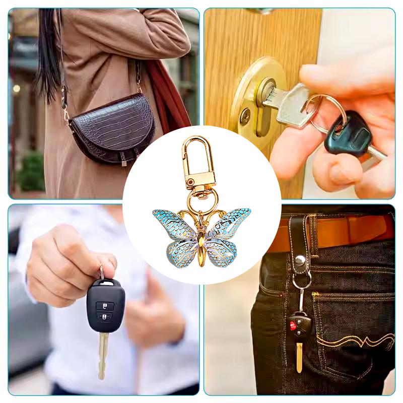 1 шт. Сплав Брелок Шарм Брелок Сумка Женский Подарок Брелок Бабочка Рюкзак Многоцветный