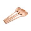 4pcs Small Wooden Spoon Honey Spoons Long Handle Kitchen Milk Soup Spoons for Seasoning Coffee Tea