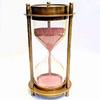 Nautical Brass Sand Timer Hourglass with Maritime Brass Compass Table Decorative