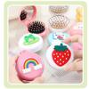 Cute Mini Folding Hair Combs with  Mirror Portable for Travel Massage Comb for Women Girls Hair Brushes Styling Accessories