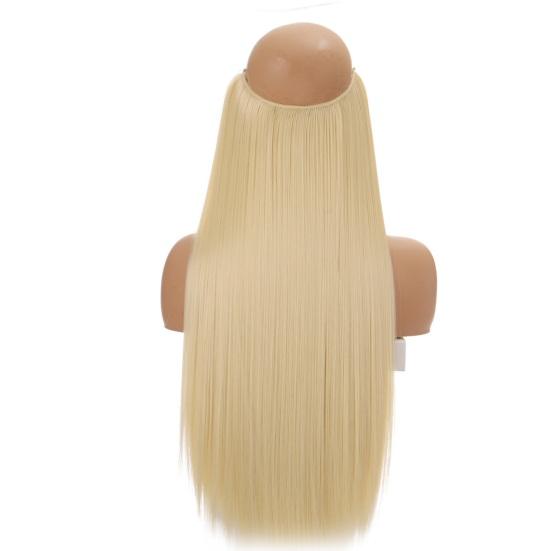 Женские длинные прямые волосы, регулируемый невидимый прозрачный провод, пушистый натуральный длинный вьющийся синтетический парик