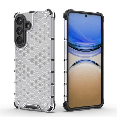 Прозрачный чехол для телефона для Samsung Galaxy S26 Plus Чехол-броня с сотовой структурой для задней панели Samsung S26 Ultra Чехол для Samsung S26 Plus