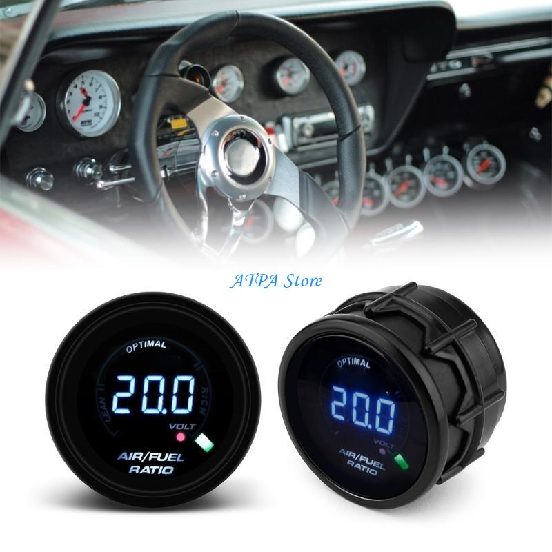 U13C Air Fuels Ratio Gauge Efficient 52mm Car Gauge for Fuels Efficiency Monitoring