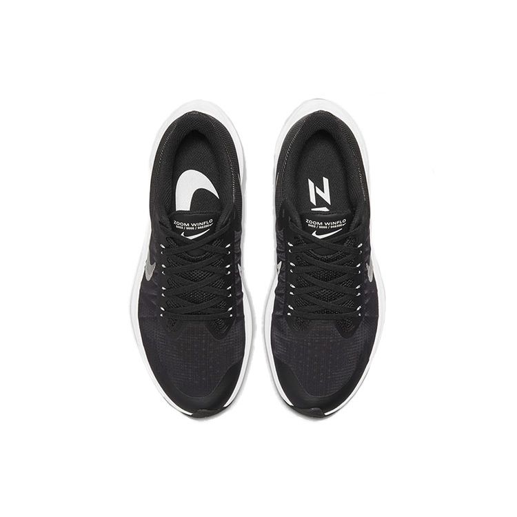 Nike Увеличить Winflo 8 Черно-белые женские кроссовки темно-дымчато-серые CW3421-005