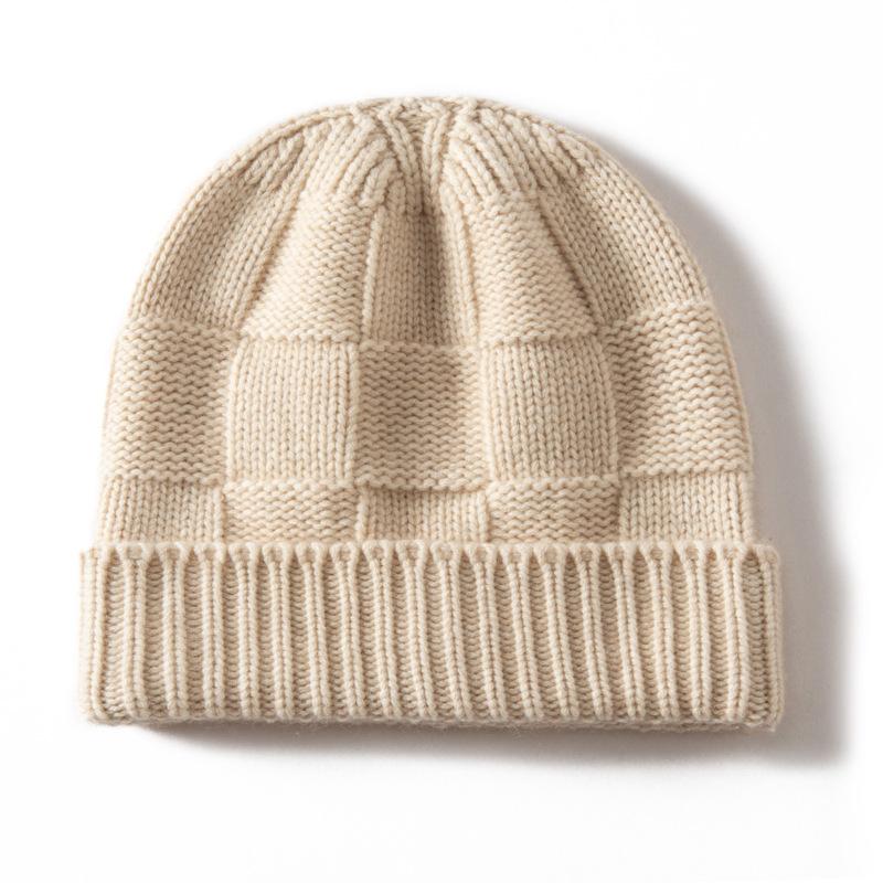 Cashmere Thickened Versatile Warm Ear Protector Minimalist Wind Cold Hat Fleece Hat Knitted Hat Men and Women