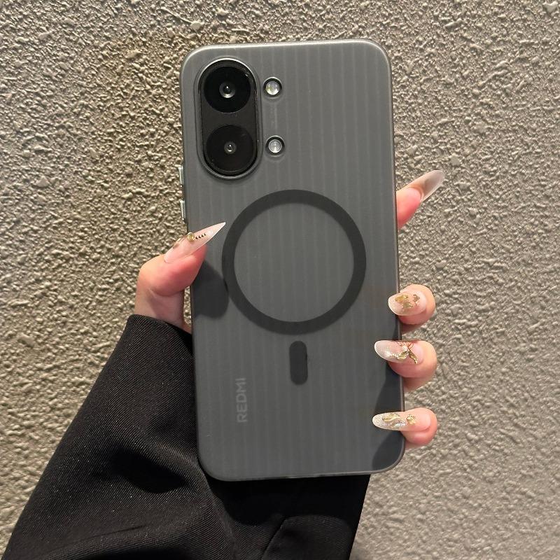 Чехол для Xiaomi Poco X8 Pro Max, магнитный, из ПК, гофрированный, жесткий силиконовый задний чехол, для Poco X8 Pro, ударопрочный бампер