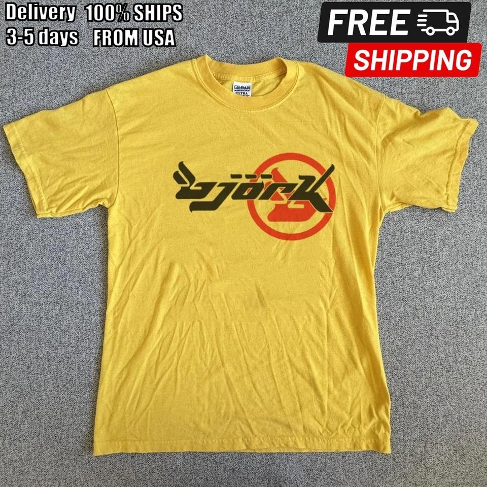 Bjork logo Basic style Daisy Short sleeve T shirt Remake tee Unisex NH16325 Unisex T-Shirt