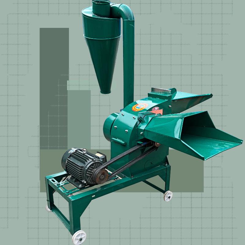 Compact Feed Crusher: Corncob, Straw, Livestock Grass, Bran, Soybean Meal Hammer Mill Cereal Machine
