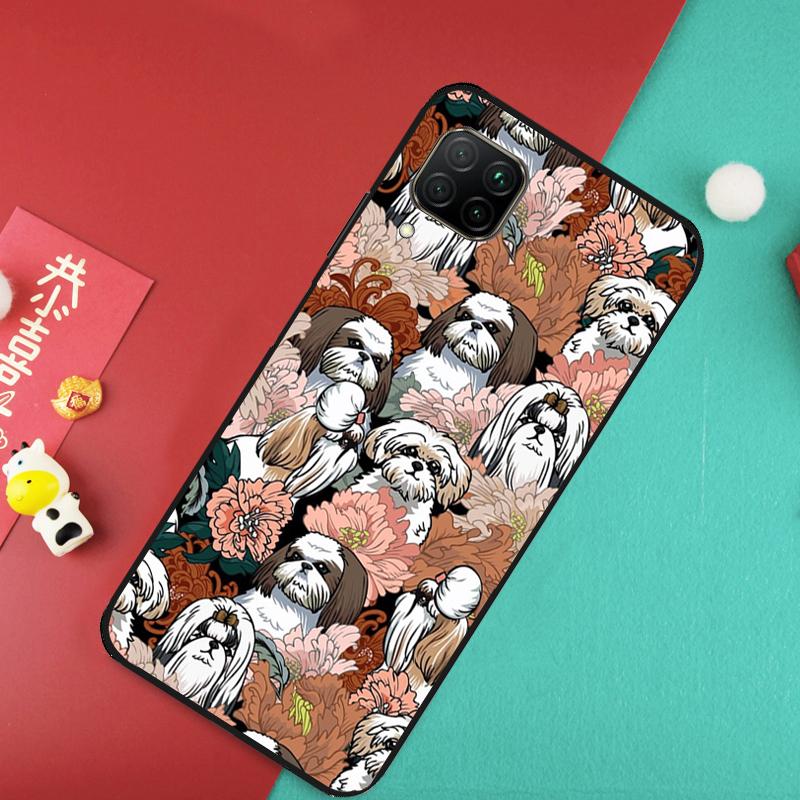 Cartoon Shih Tzu Dog For Huawei Nova 12S 9 10 SE 7i 8i 11i 12i Y60 Y61 Y70 Y72 Y73 Y90 Y91 P20 P30 P40 Lite Case