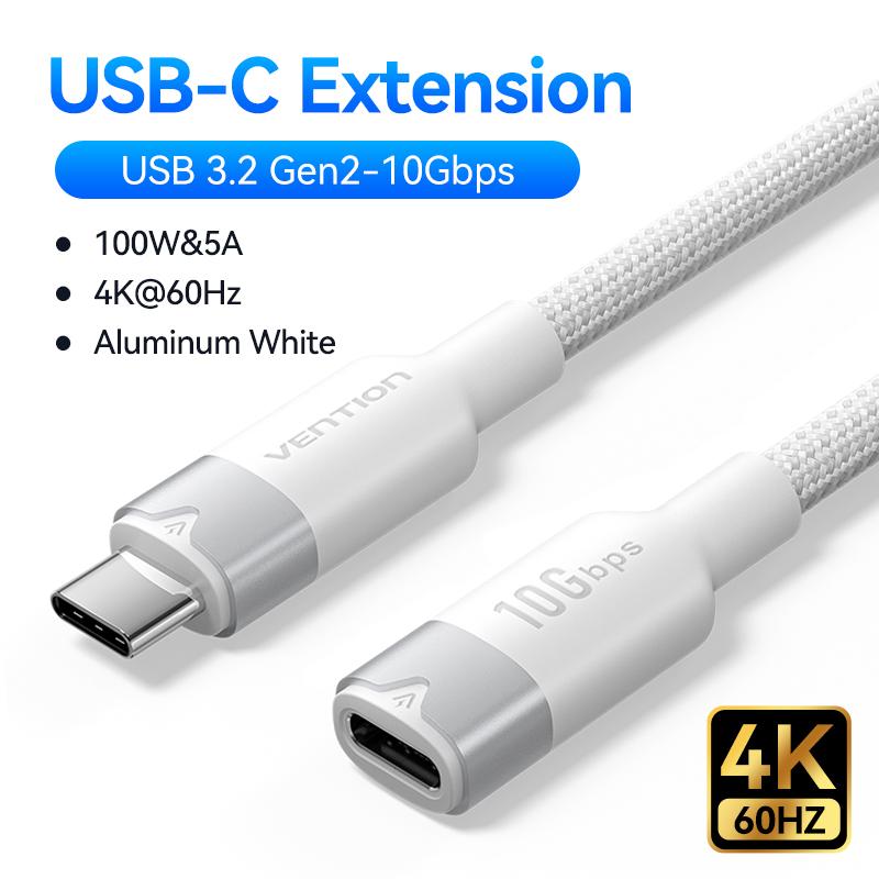 Кабель-удлинитель Vention USB C 10 Гбит/с Type C Extender Cord Thunderbolt 3 для Xiaomi Nintendo Switch USB-C 3.2 USB-удлинитель