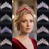 Metal Princess Tiara Shiny Rhinestone Crown Vintage Baroque Crown  Headband