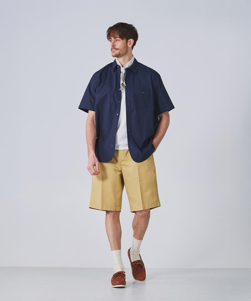Коллекция хлопковых chino шорт Geonjiulleunseu с одной складкой