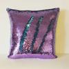 Diy Reversible Sequin Glitter Sofa Cushion Cover Pillow Case Double Gift Color
