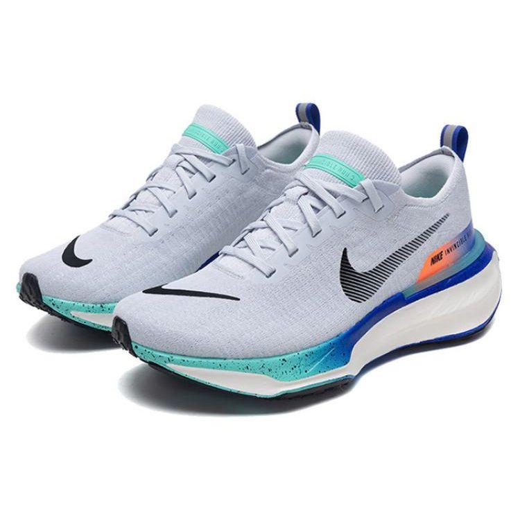 Nike ZoomX Invincible 3 Pure Platinum Cool Mint Мужские кроссовки Синие Ярко-Манго Черные HF4904-043