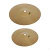 2Pcs Cymbal Brass 8inch 10inch Hat For Battery