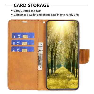Кожаный чехол-книжка для телефона Motorola Moto E14 4G/G04 4G/G04s 4G/G24 4G, противоударный чехол-кошелек