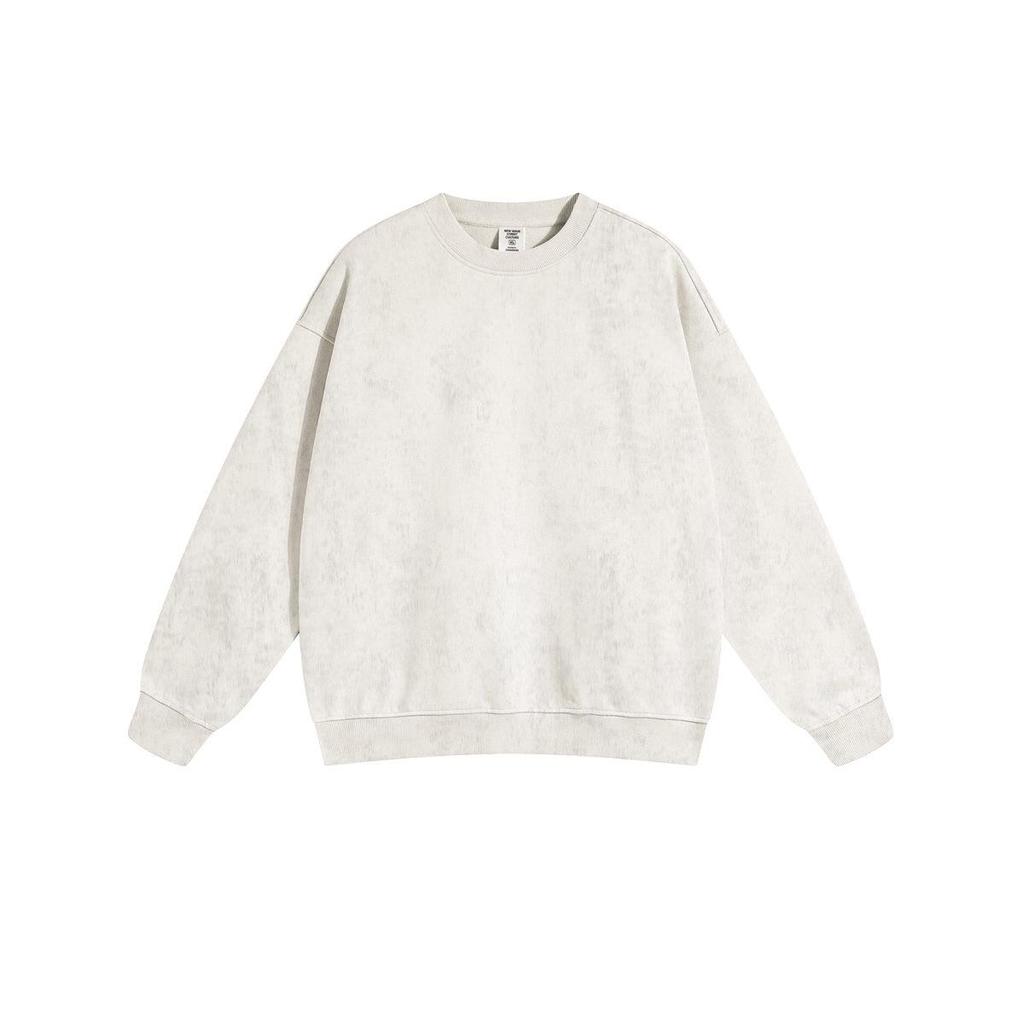 2024 Autumn/Winter Men's High-Quality 450G Terry Crewneck Sweater - Fashionable and Loose Fit