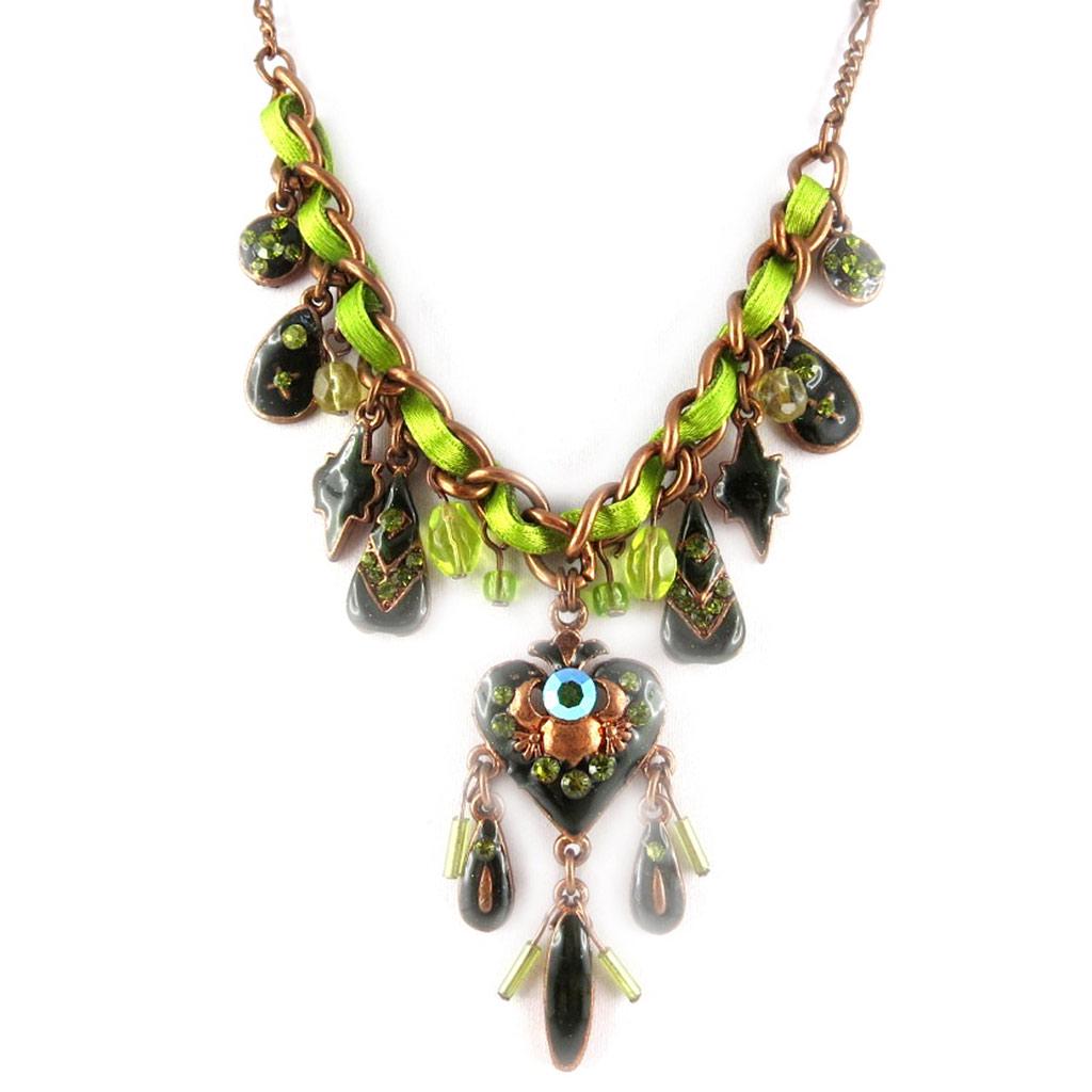 Les Trésors De Lily [D9998] - Зеленое дизайнерское колье «Xristy»