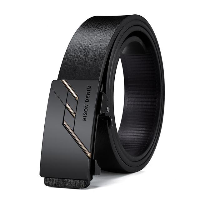 Men Belts Automatic Buckle Belt Genune Leather High Quality Belts for Men Leather Strap Casual Buises for Jeans