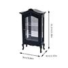 Antique Wooden Display Cabinet Miniature Storage Shelf For 1/12 Scale Dollhouses Model Room Scene Display Accessories