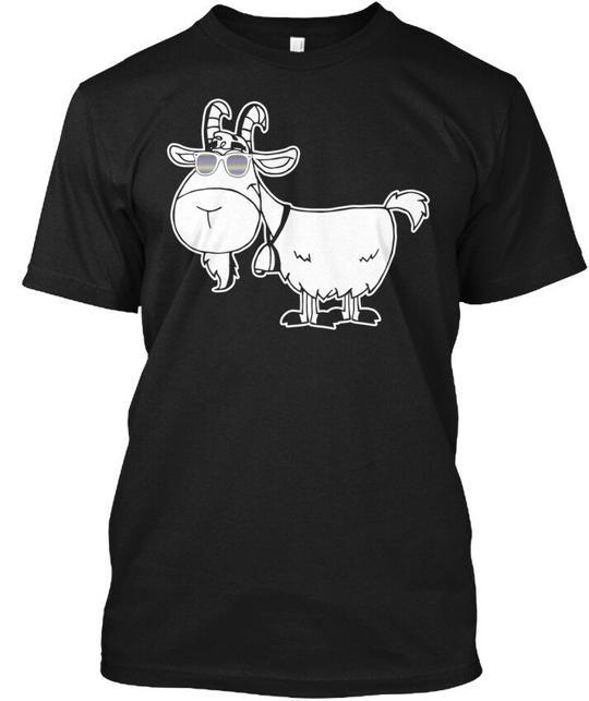 Cool sunglasses goat illustration T-shirt