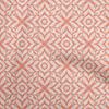 Cotton Flex Dark Peach Fabric Geometric  Diy Clothing Quilting Fabric Print Fabric By Yard 40 Inch