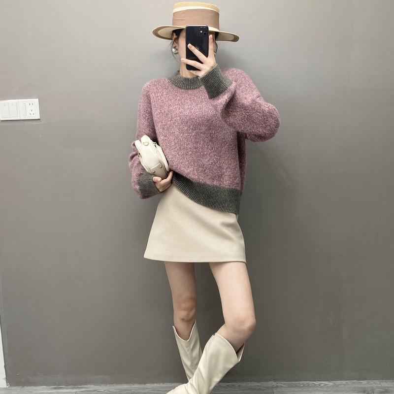 Женский свитер Qinghe 100% чистый кашемир - Ультрамягкий роскошный зимний пуловер