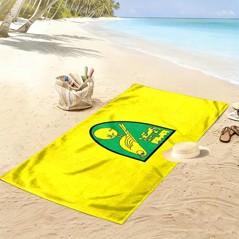 Norwich City F.C Print Beach Towel, Large Soft Quick Dry Towel for Beach Camping Swimming