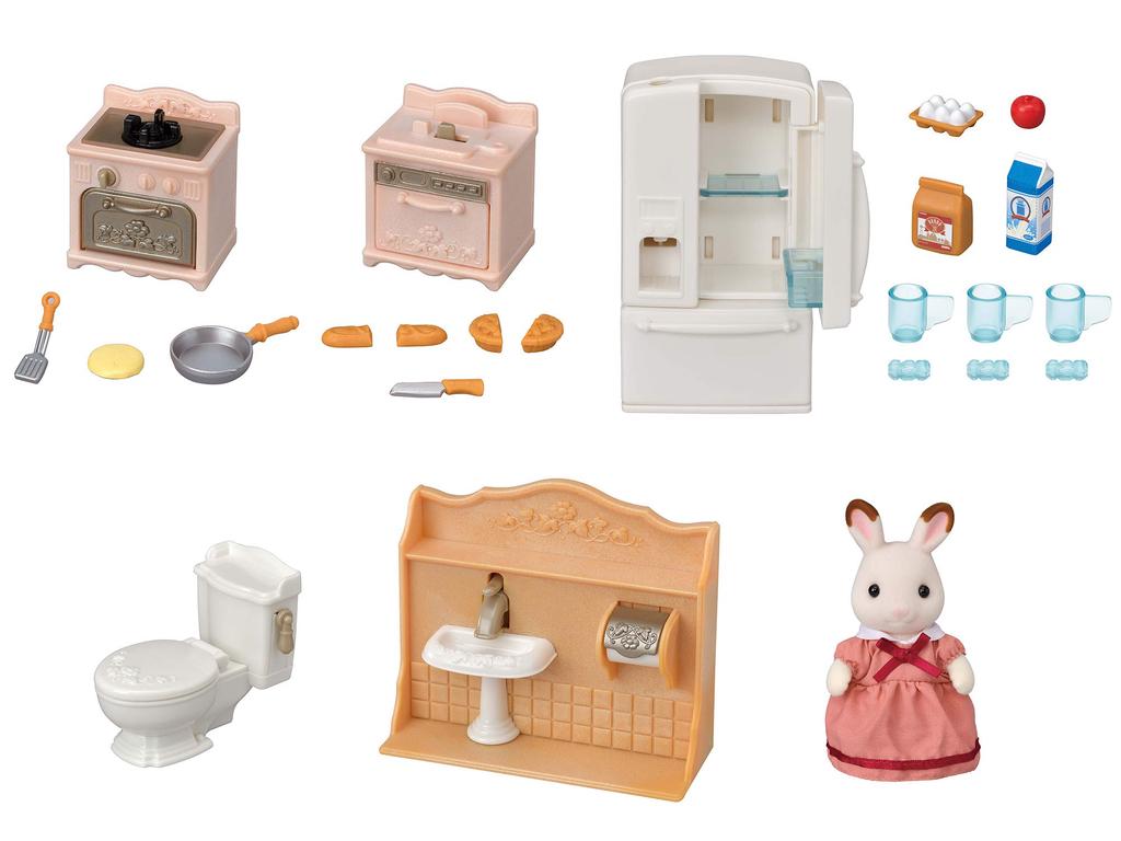 Sylvanian Families Set of First Furniture ST Mark Certification For Ages 3 and Up Toy Dollhouse Sylvanian Families EPOCH Doll/Furniture [Lots Play!
