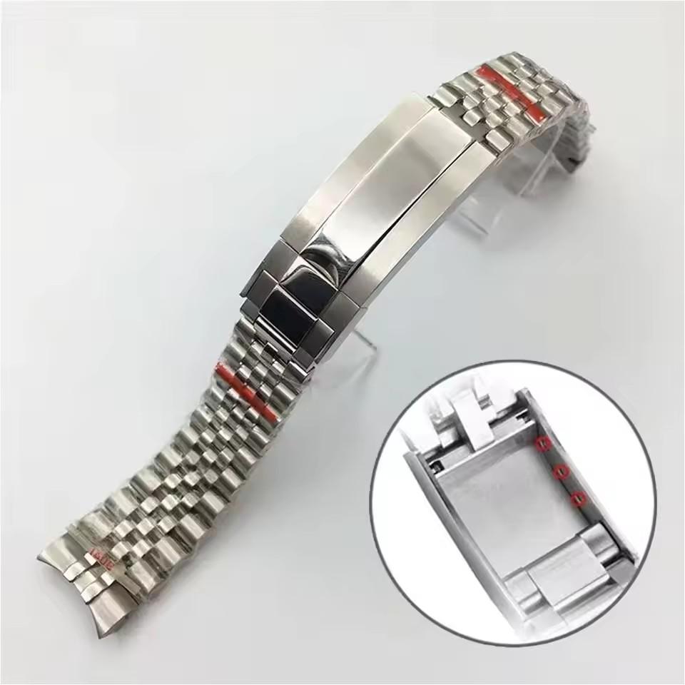 Браслет Jubilee 904L Для Rolex Sub GMT Yacht Daytona 20мм Мужской Ремешок Роскошная часовая цепь Модульные Запасные Части Аксессуары