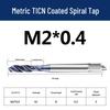 Спиральная метчик Jundingying M2x0.4 TICN