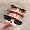 Gradient Rectangle Sun Glasses UV400 Driving Shades Vintage Frameless Eyewear  for Women & Men