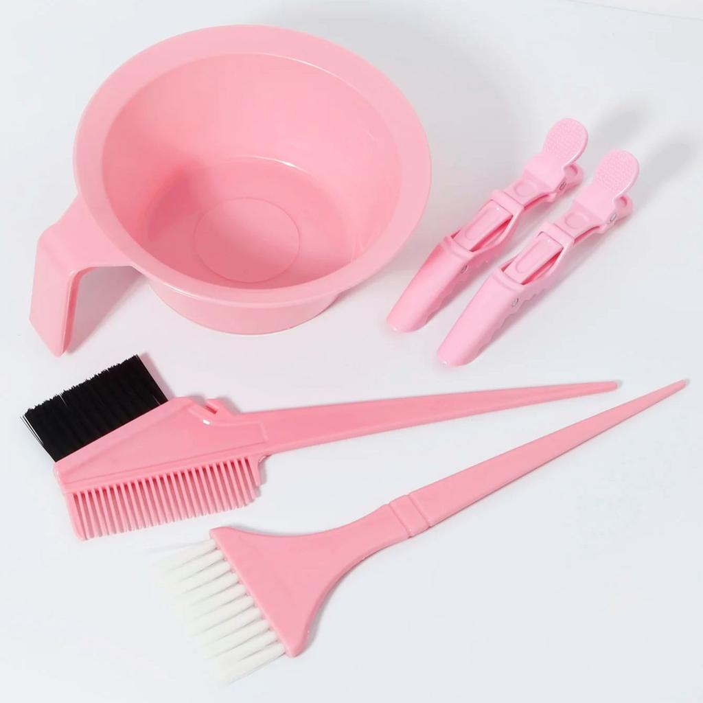 5 шт. профессиональных салонных наборов для окрашивания волос, кисти для окрашивания волос, миски для окрашивания волос, зажимы для волос, Специально для париков из натуральных волос