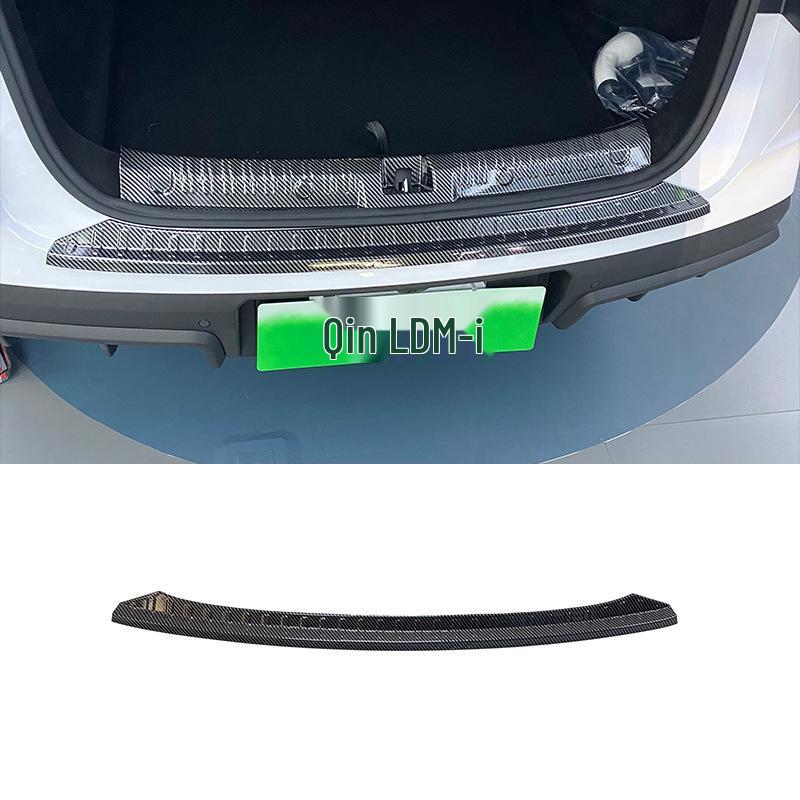 24 BYD Qin L DM-i Накладки на пороги и Защита багажника из углеродного волокна, Комплект