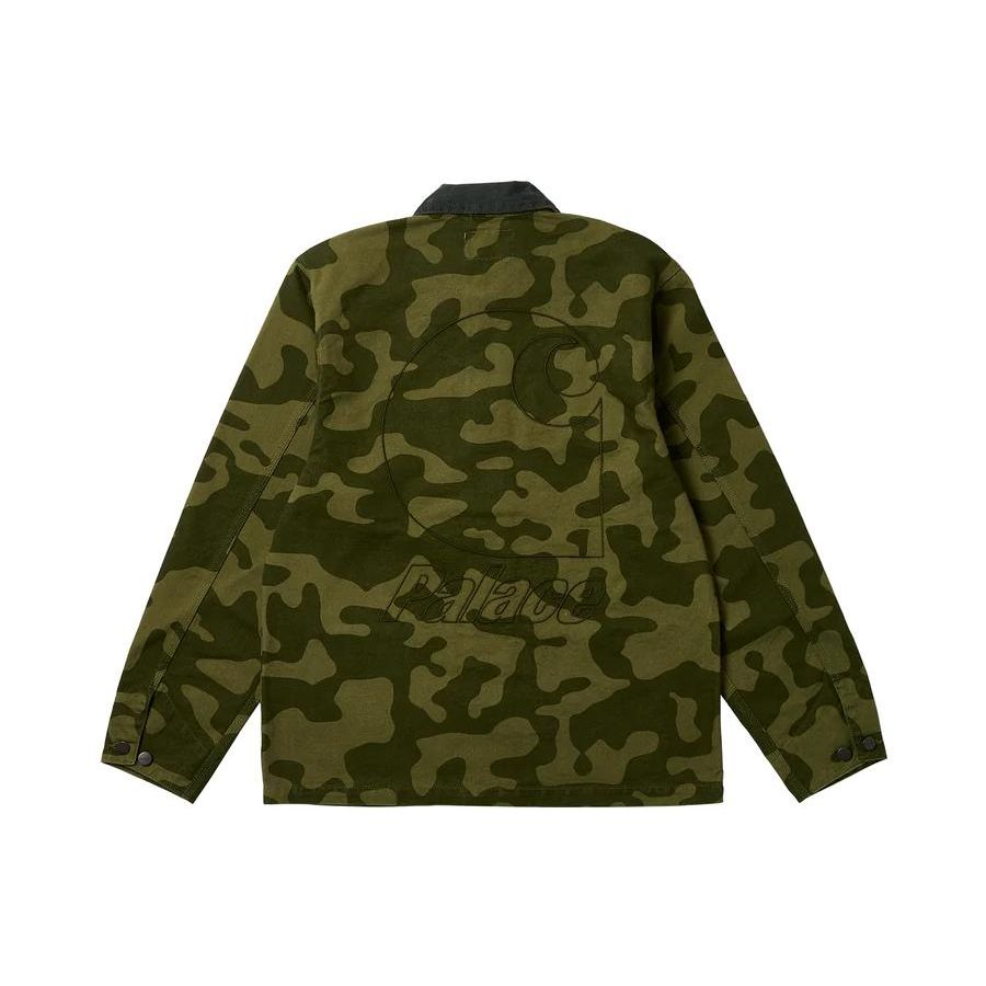 Palace X Carhartt WIP Fall/Winter 2023 Co-Branded Series Classic Camouflage Multi-Pocket Logo Embroidery Patchwork Utility Bomber Jacket I032716