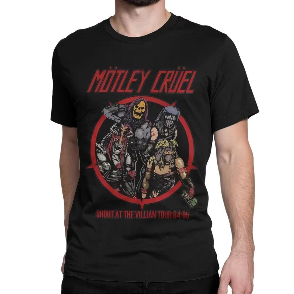 Men Women Motleys Girls Music Cotton T Shirt Crue Metal Band Cotton Clothes Leisure Short Sleeve Round Collar Tees Gift TShirts
