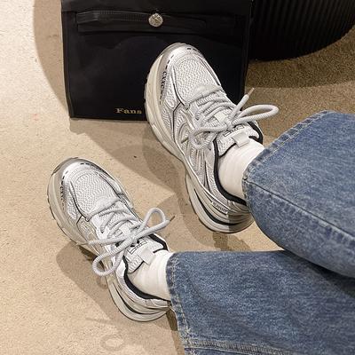 Летняя женская обувь в стиле ретро, сетчатые дышащие легкие кроссовки для женщин, повседневная спортивная обувь на платформе для бега, женская