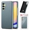 For Samsung Galaxy S24 Case Litchi Texture Leather Coated PC Mobile Back Cover
